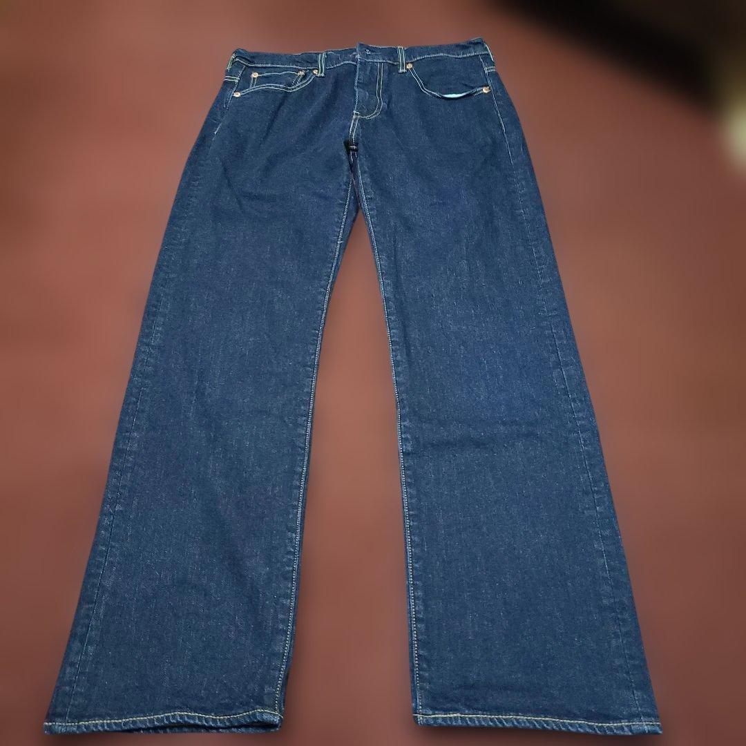 濃紺美品リーバイス569w31革パッチジッパーフライチェーンステッチ