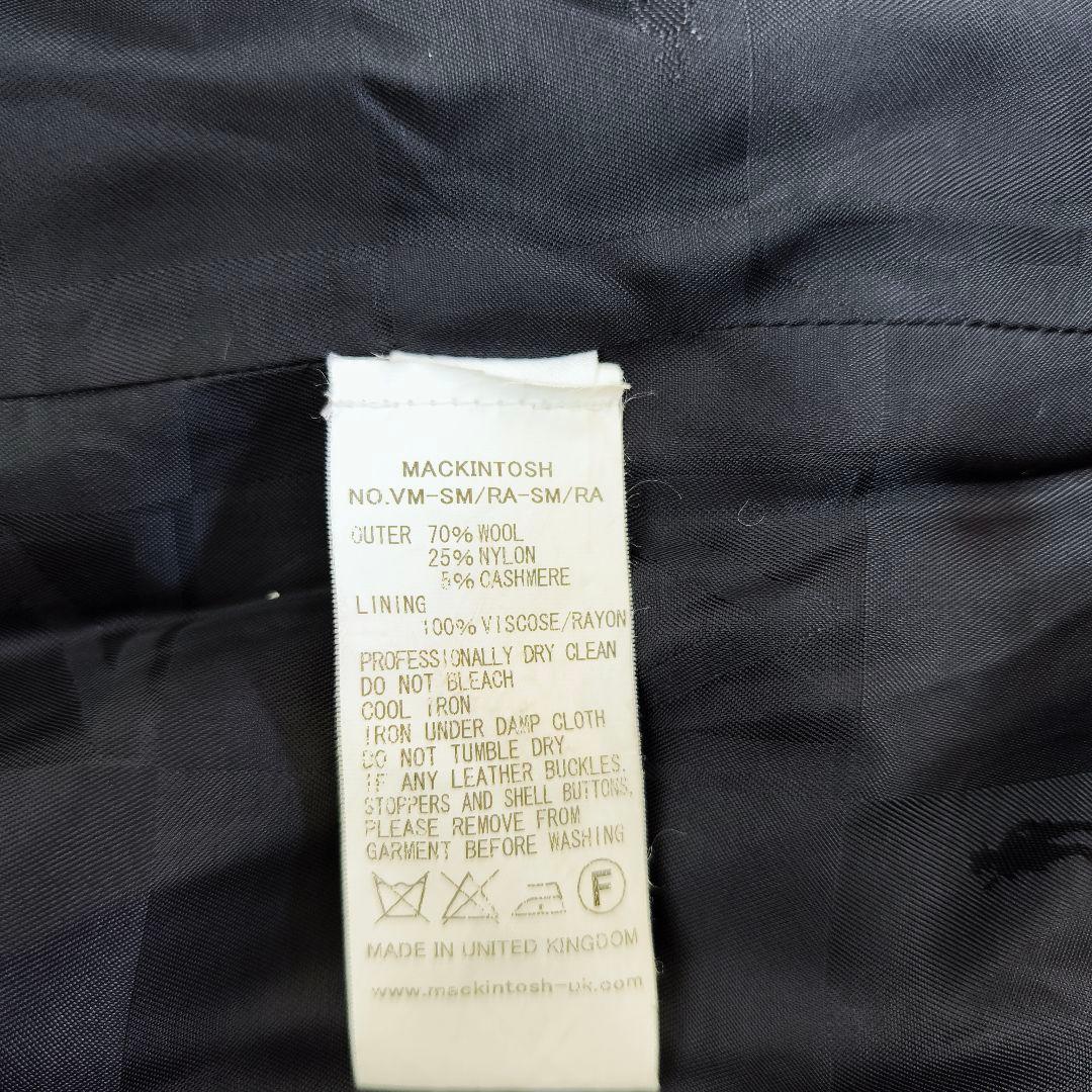 【美品】MACKINTOSH カシミヤ混 ベルテッドステンカラーコート 38