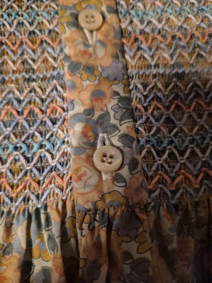 GUCCI LIBERTY 花柄 刺繍 ワンピース グッチ リバティ コラボ