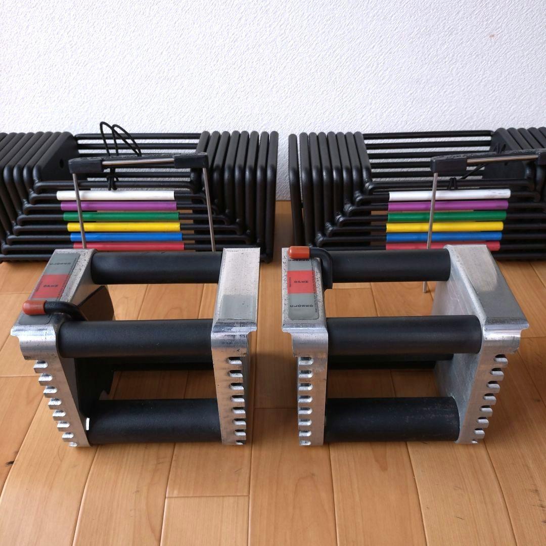 ②幻の初代 POWERBLOCK 43kg アルミ削り出しハンドル 計86kg