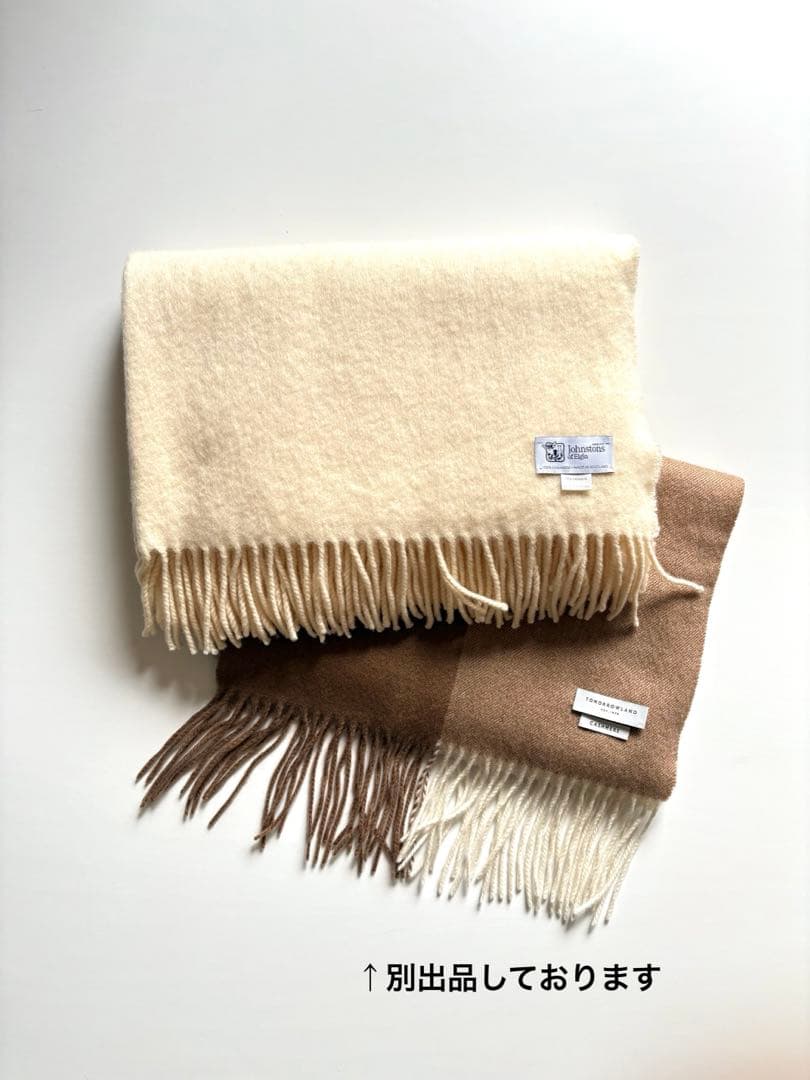 Johnstons ジョンストンズ 【美品】カシミヤ100% 大判ストール