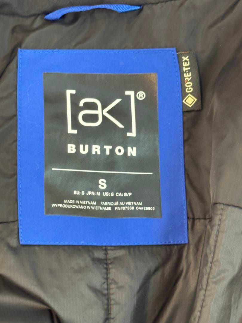 BURTON [ak] GORE-TEX スノーボードウェア 上下セット ブルー