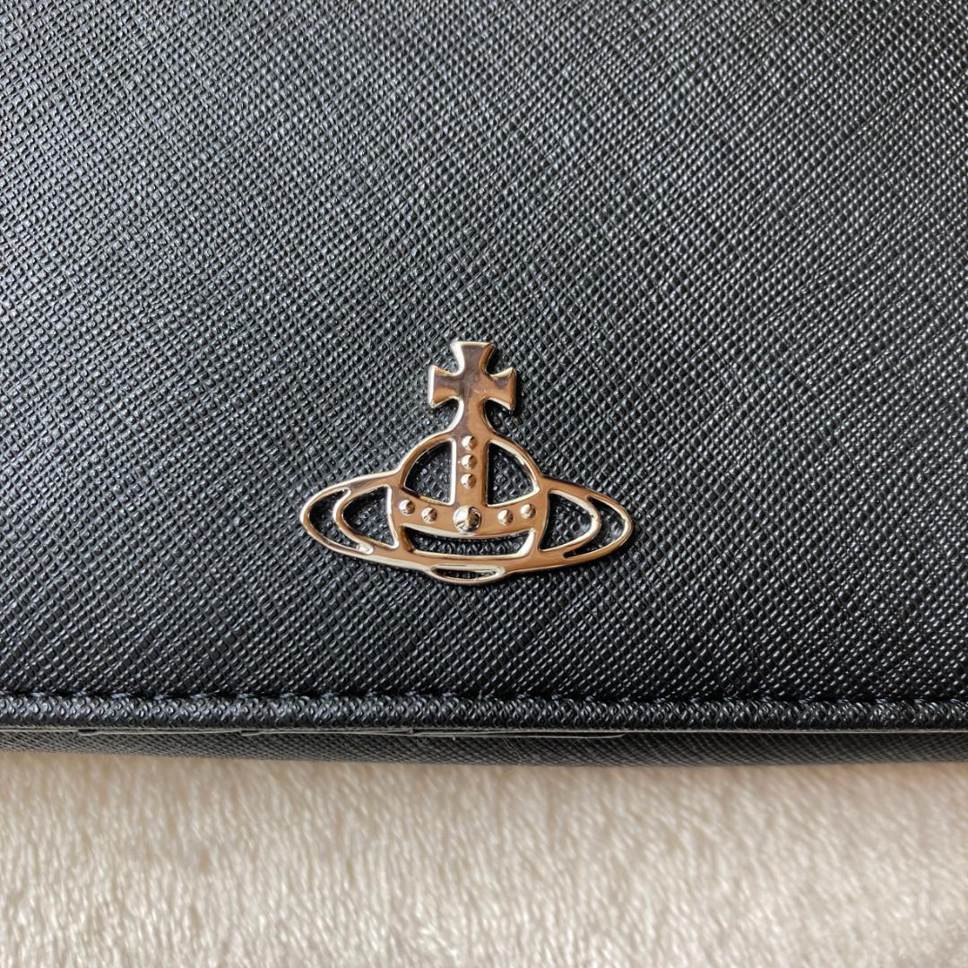 1163 新品未使用 ヴィヴィアン ウェストウッド 長財布 ブラック ①