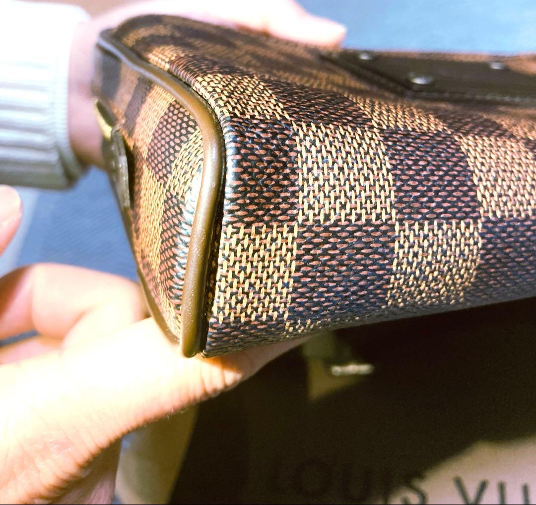 雪華　ルイヴィトン ダミエ ブルックリン ウエストバッグ N41101