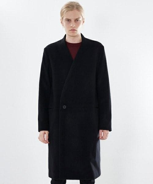 【ETHOSNES】STUDIOUS別注　ノーカラーチェスターコート ETHOSENS（エトセンス）の「ノーカラーチェスターコート（）」 - WEAR
