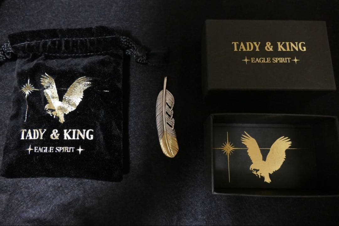 TADY&KING 先金フェザーL 右向きフェザーネックレス