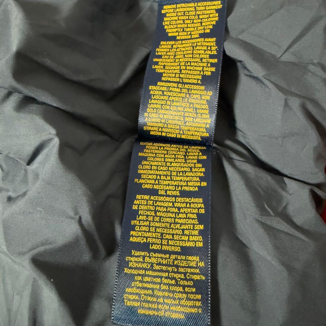 ポロラルフローレン ジャケット ダウンジャケット 刺繍ロゴ レッド M相当