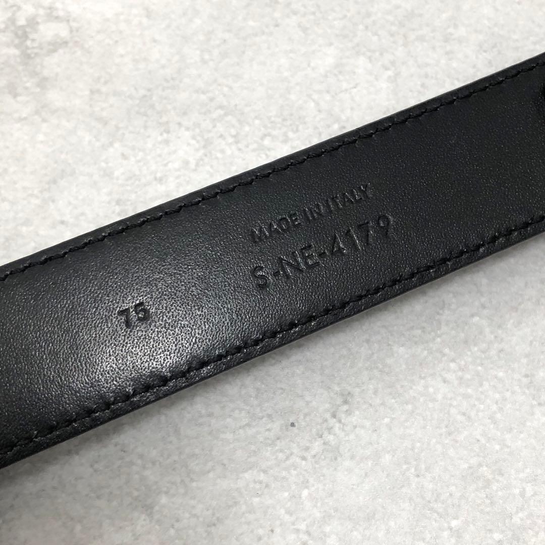 極美品✨セリーヌ トリオンフ ベルト シルバー 75 ブラック レディース