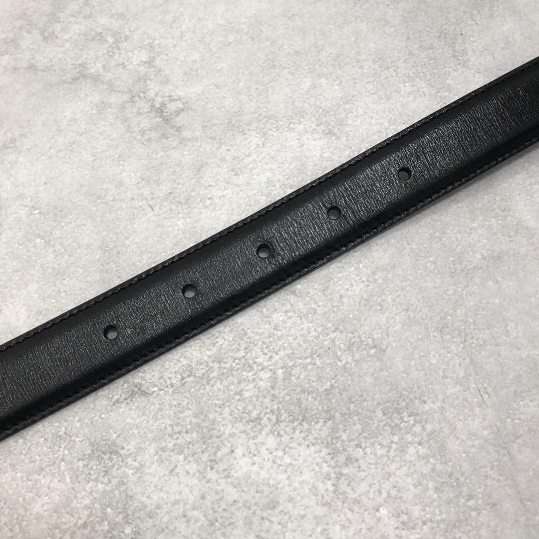 極美品✨セリーヌ トリオンフ ベルト シルバー 75 ブラック レディース