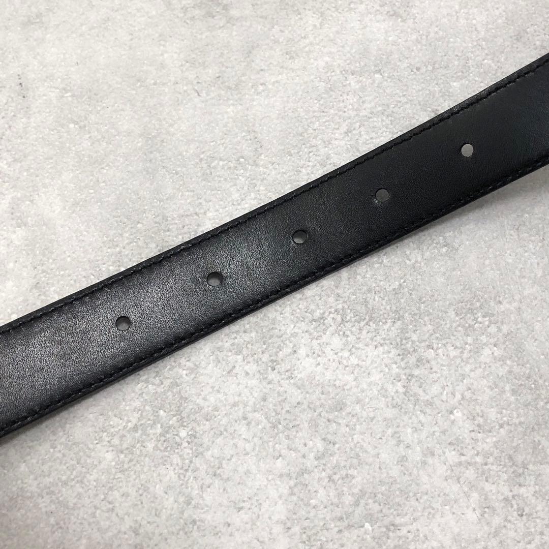 極美品✨セリーヌ トリオンフ ベルト シルバー 75 ブラック レディース