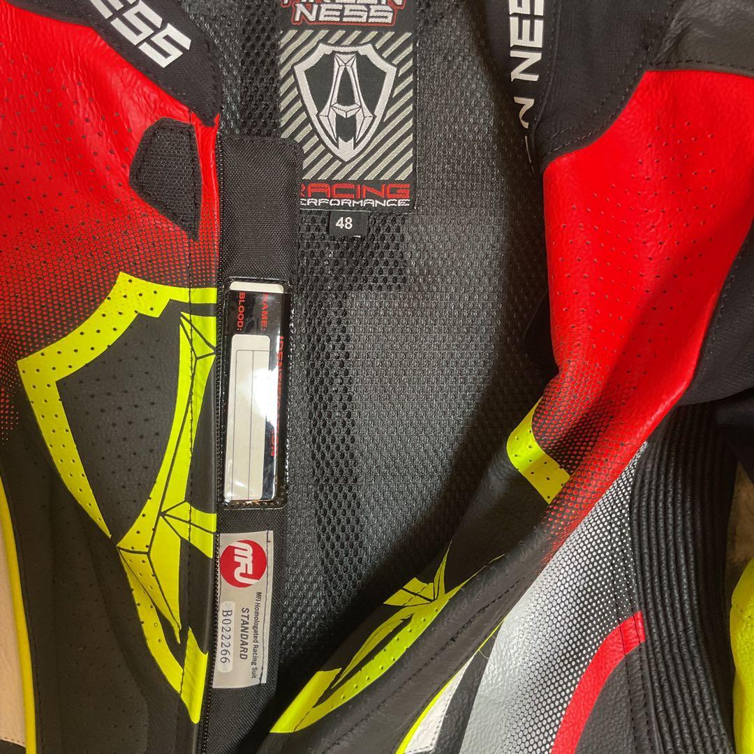 【未使用アウトレット品】アレンネスレーシングスーツ48サイズ Re.Ye.