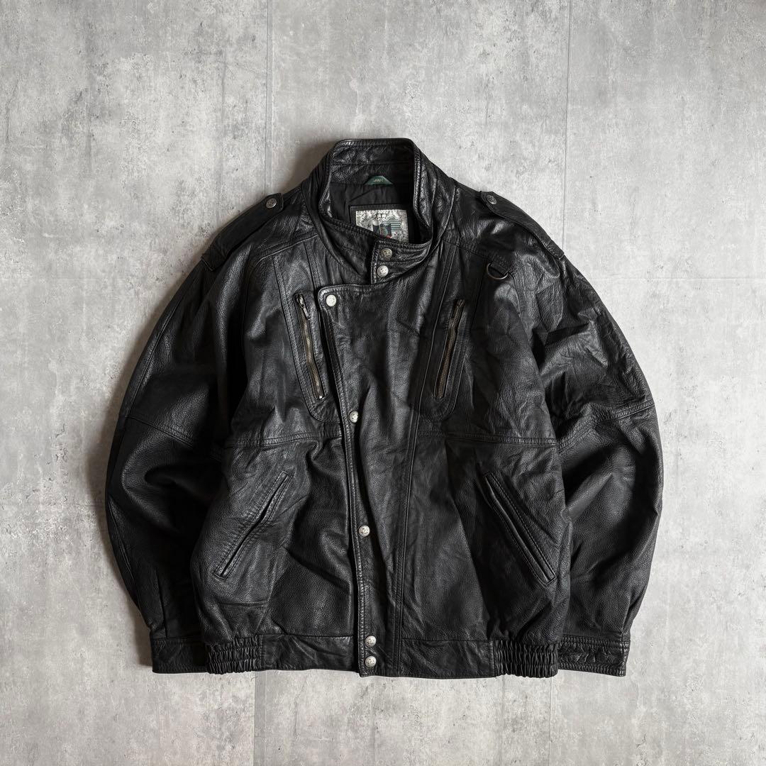 90s vintage】フライトジャケット ボンバージャケット 短丈 本革