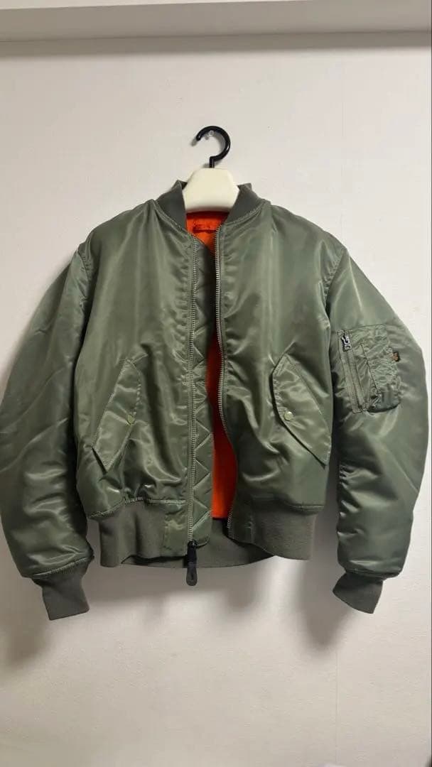 ALPHA INDUSTRIES MA-1 カーキ(グリーン) ※難アリ