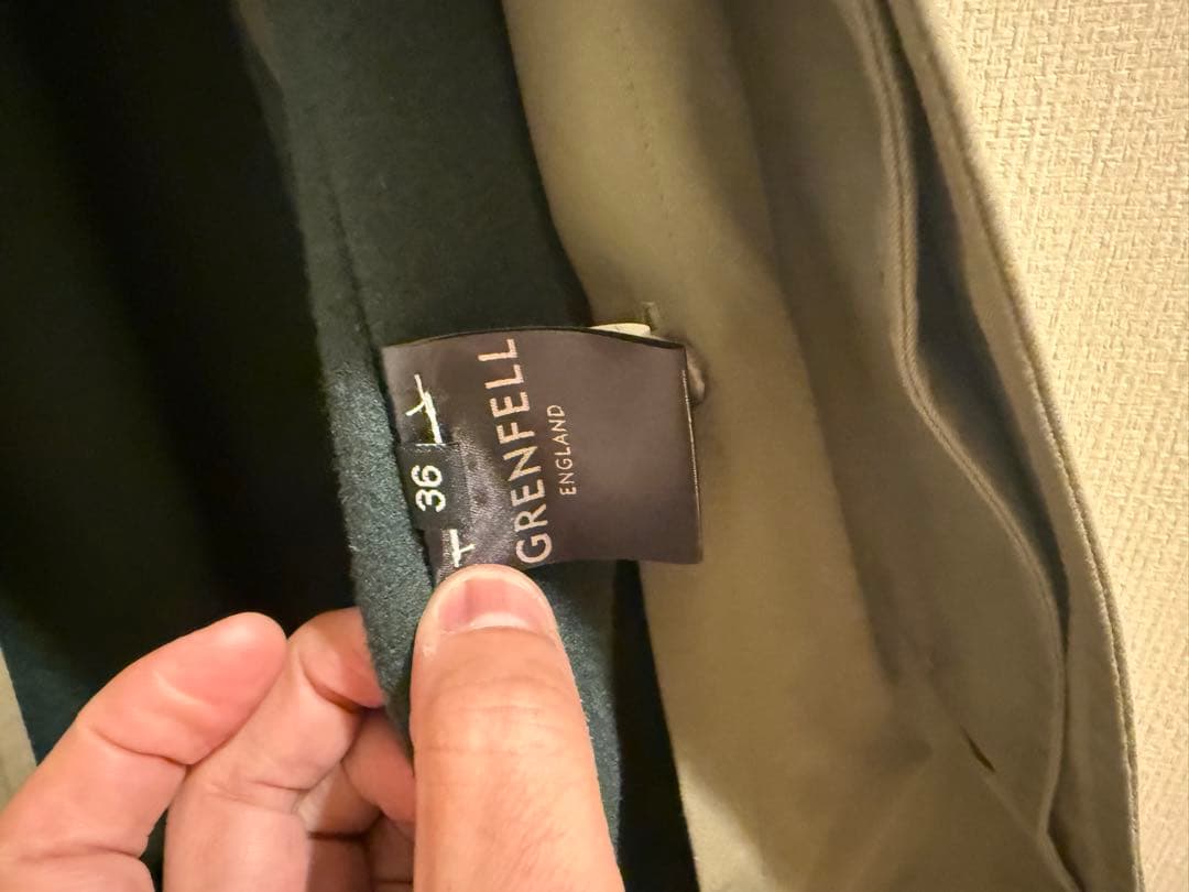 新品 GRENFELL SLIM CAMPBELL ステンカラーコート36