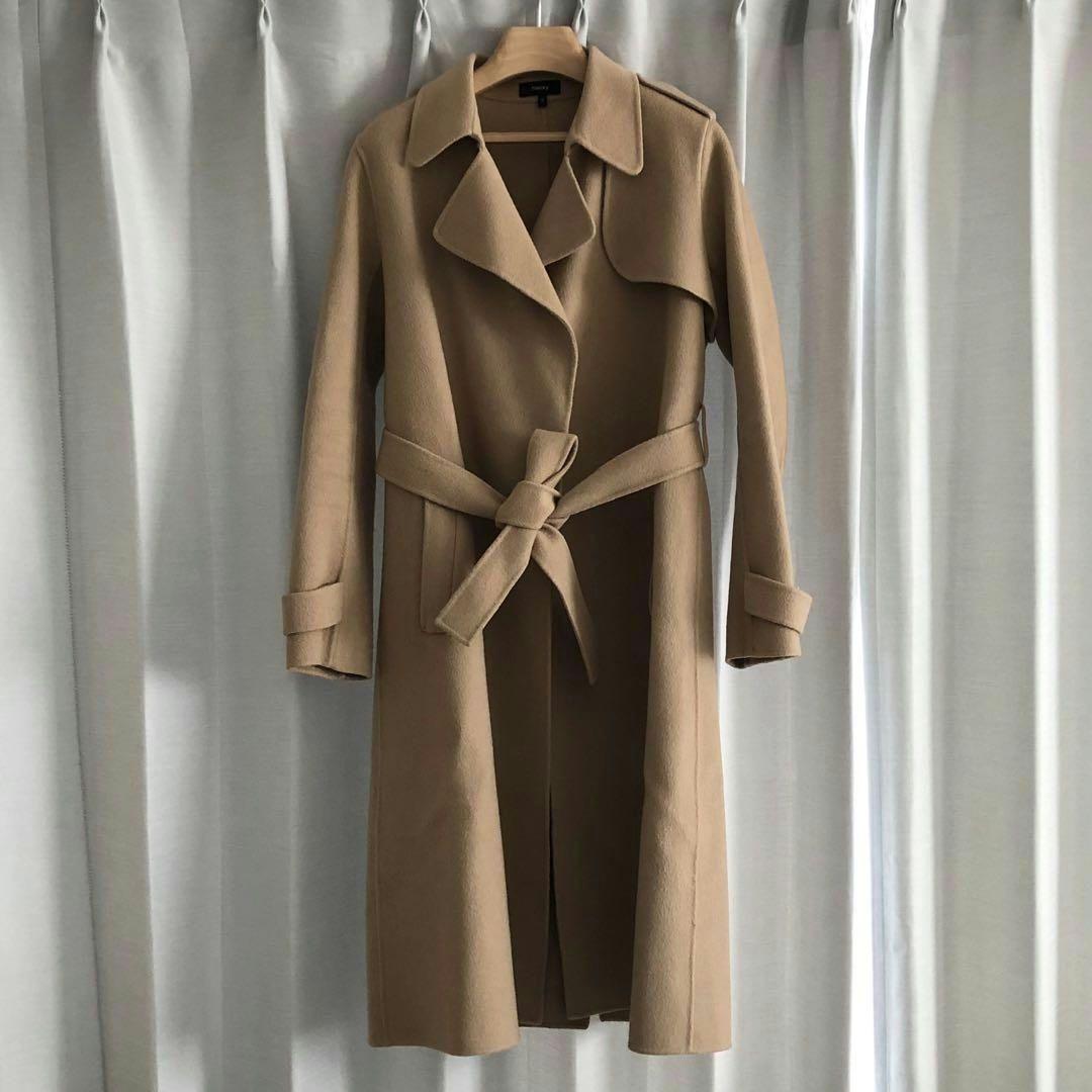Theory ダブルフェイス カシミヤ ロングコート