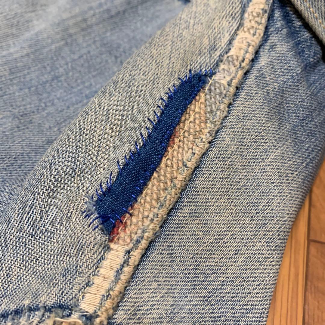 40.s HEADLIGHT セカンドタイプ　デニムジャケット　ビンテージ　ボロ