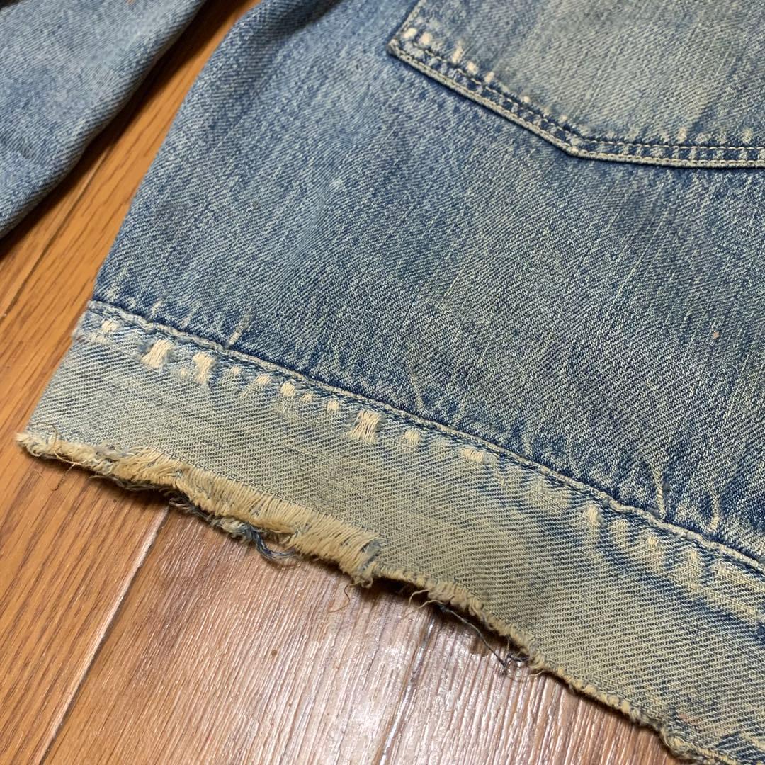 40.s HEADLIGHT セカンドタイプ　デニムジャケット　ビンテージ　ボロ