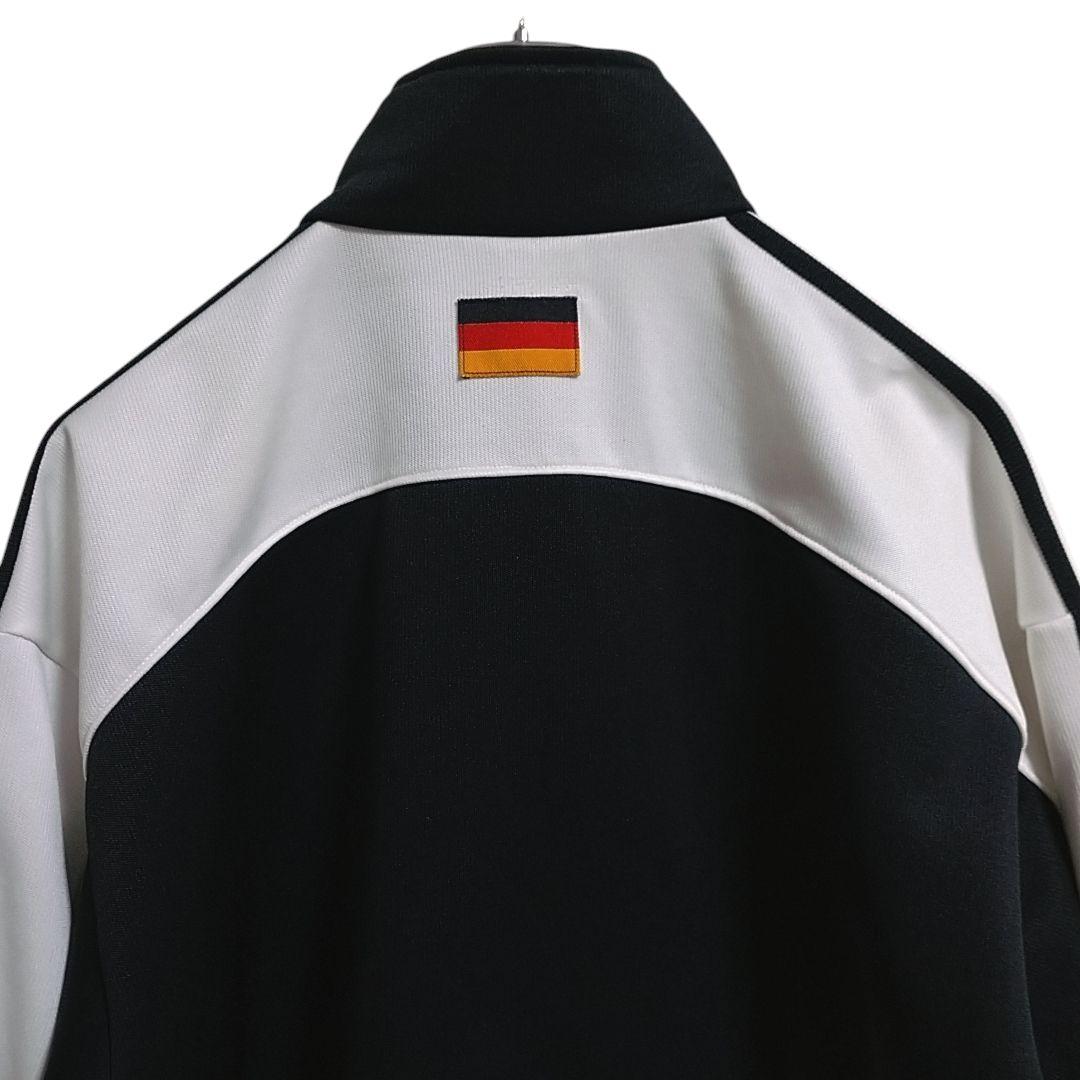 アディダス 90s ドイツ代表 トラックジャケット XOサイズ 黒 白
