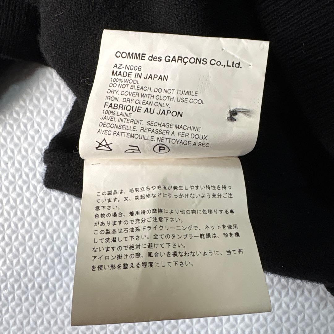 ✨大人気✨希少　プレイコムデギャルソン　襟付きセーター　ニットポロ黒L