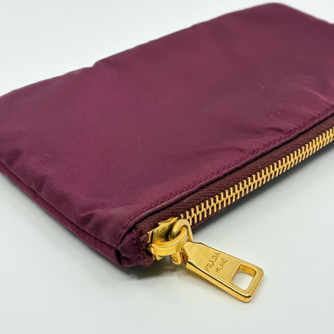 PRADA プラダ リボン ポーチ 紫 A1347F5