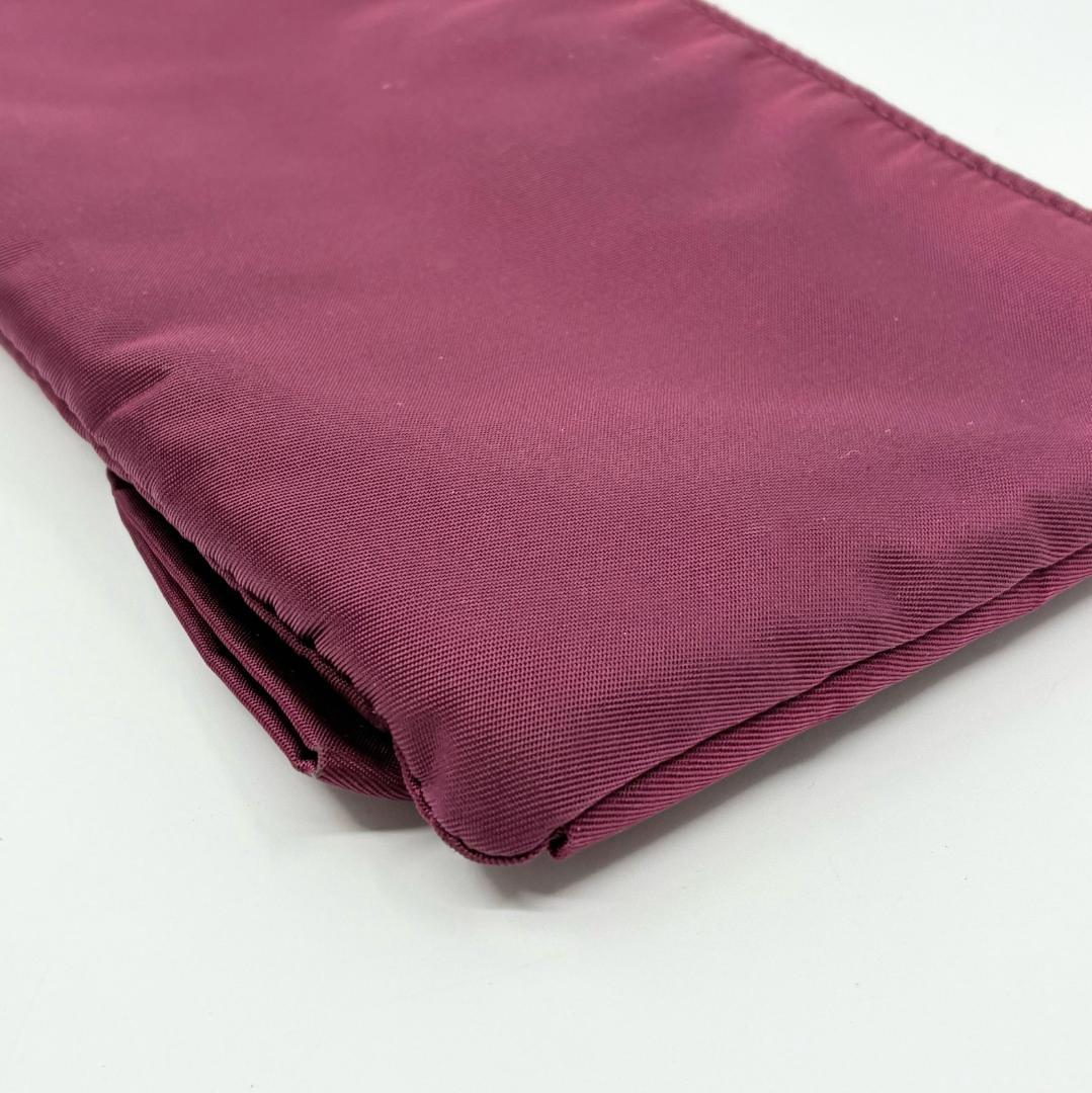 PRADA プラダ リボン ポーチ 紫 A1347F5