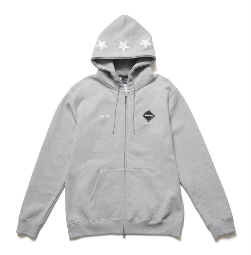 F.C.Real Bristol 5-STAR ZIP UP HOODIE グレ