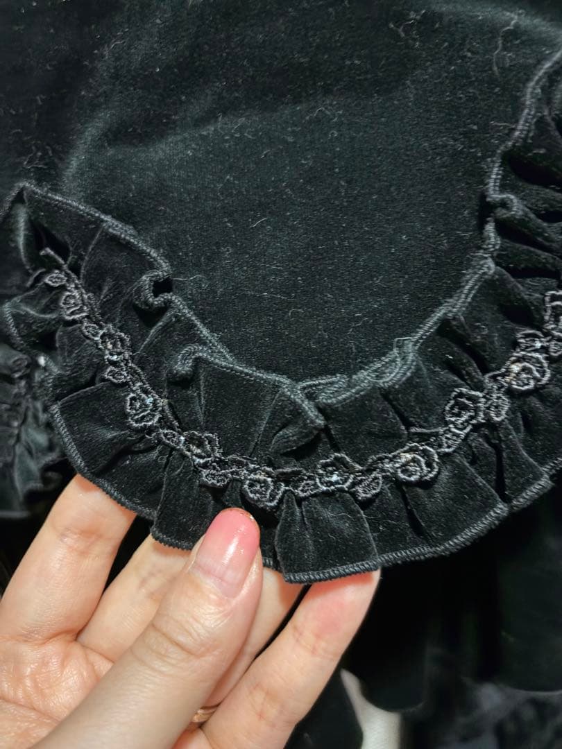 t*s様 メアリーマグダレン　別珍　スカラップフリルスカート　ブラック