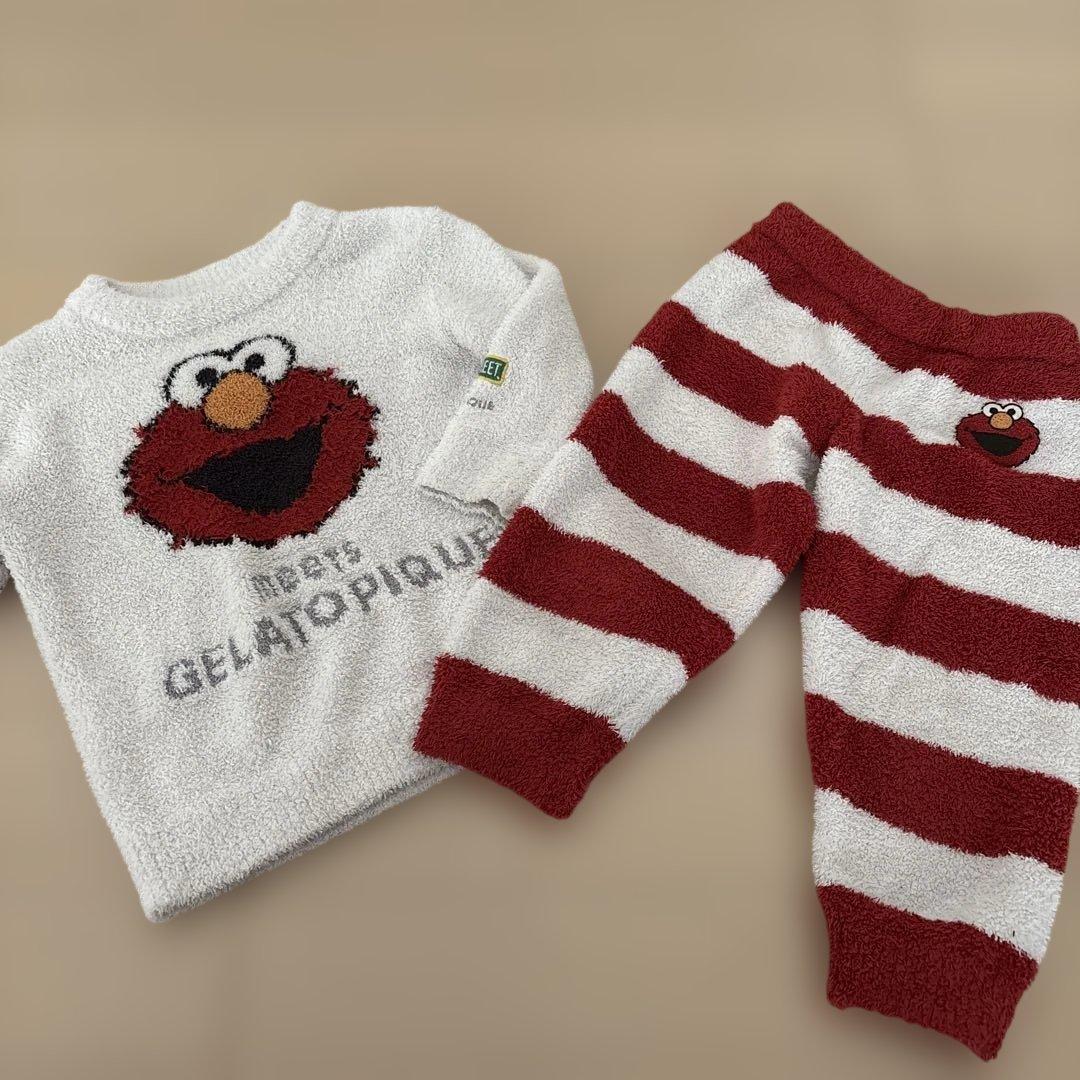 大人気】ジェラートピケ キッズ エルモ セサミストリート XXS 90-100