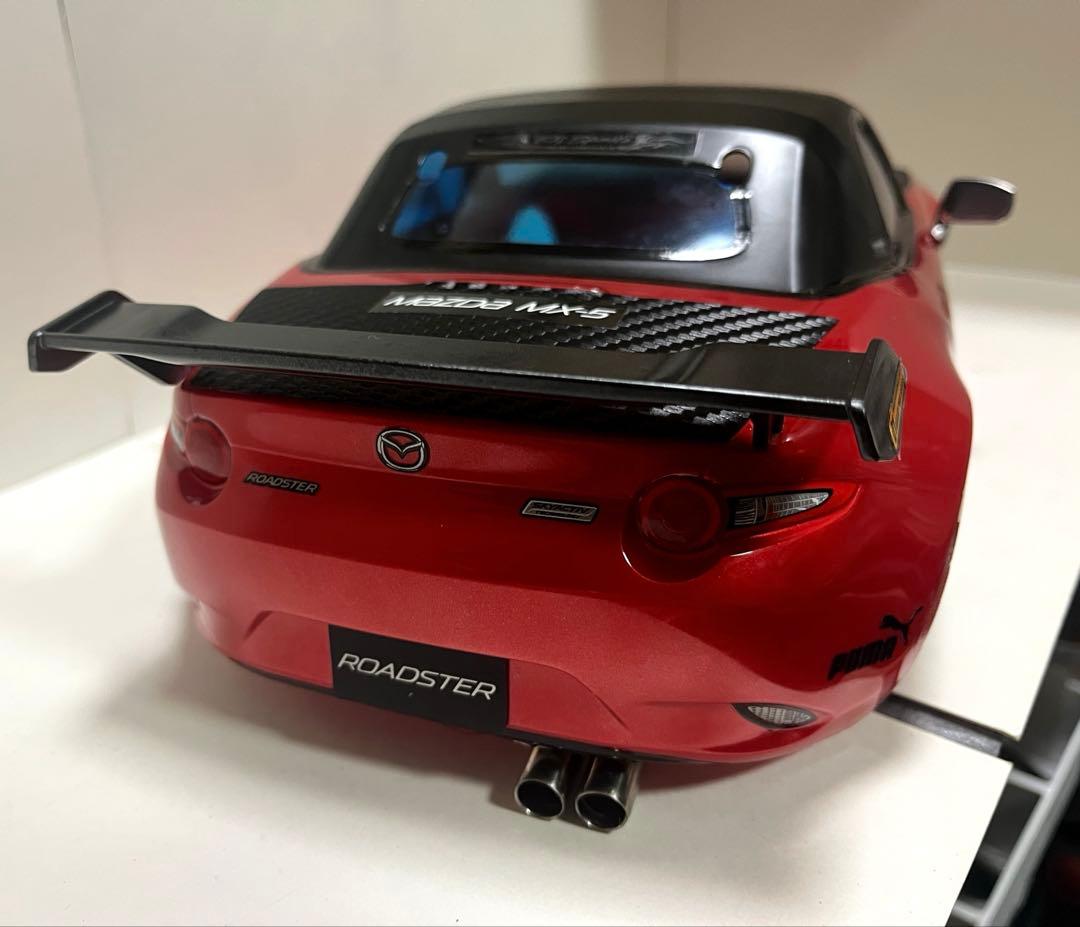 ラジコン 1/10 タミヤXB マツダ ロードスター レッドボディとタイヤセット