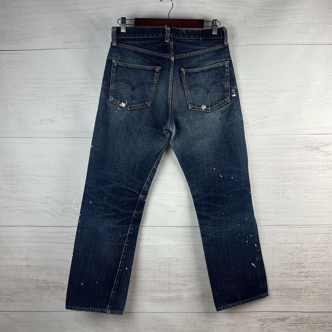 じぇむそん様 希少 Levi's 501xx 復刻 BIGE ペイント 縦落ち