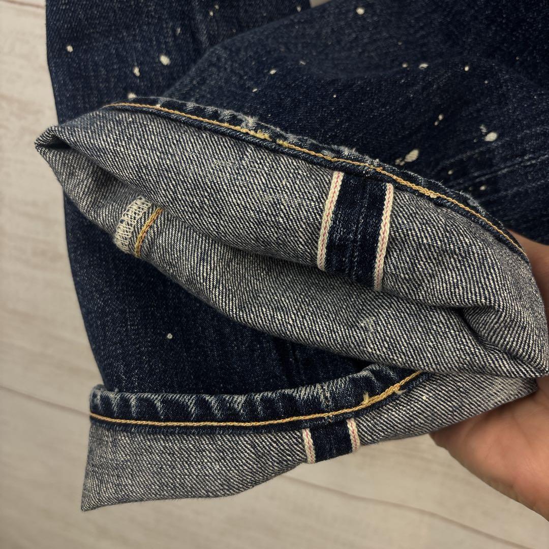 じぇむそん様 希少 Levi's 501xx 復刻 BIGE ペイント 縦落ち