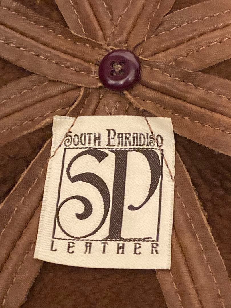 SOUTH PARADISO サウスパラディソ　レザーキャスケット　ブラウン系