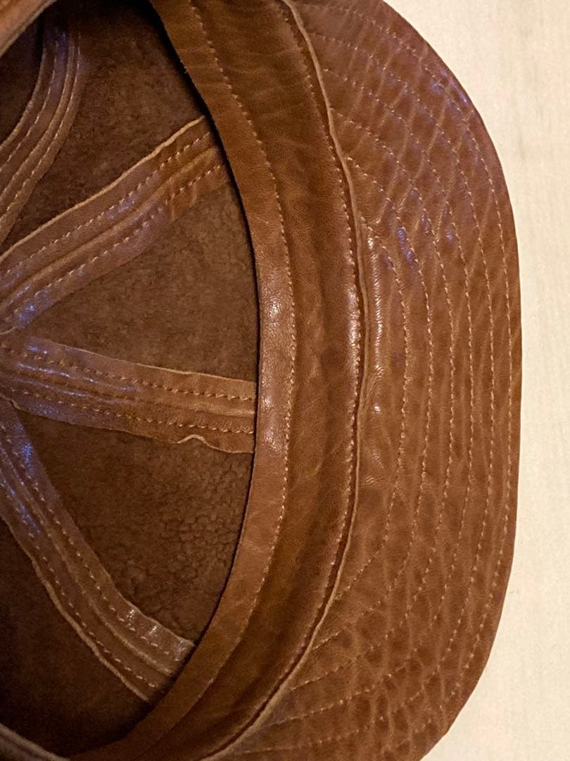 SOUTH PARADISO サウスパラディソ　レザーキャスケット　ブラウン系