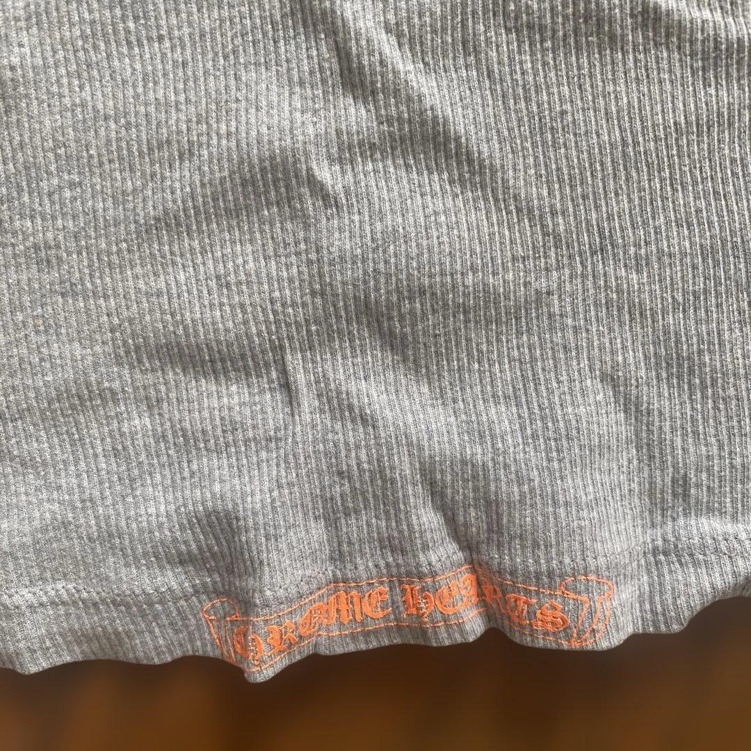 クロムハーツ 激レア　ビンテージ　正規品　蛍光オレンジ×グレー　タンクトップ