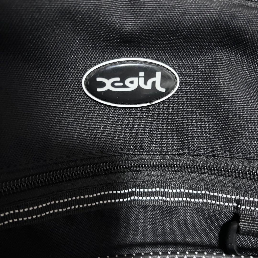 X-girl エックスガール　ブラックリュック　通学　通勤リュック