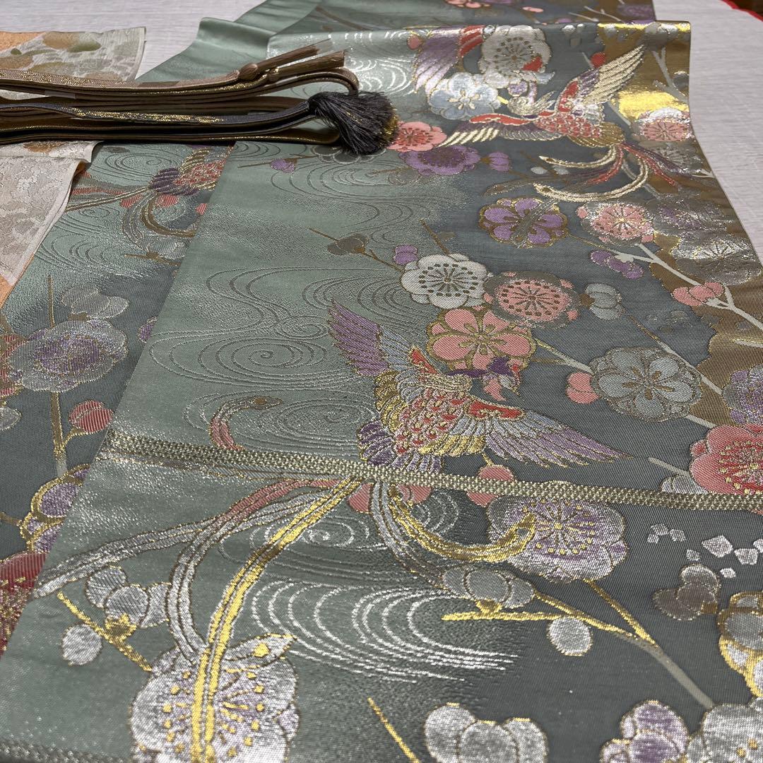 白とグレーの梅と蕾の訪問着 白系 - メルカリ