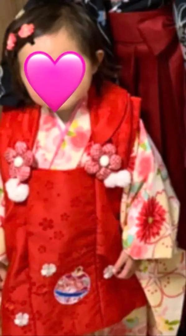 七五三 被布　着物セット　女の子 ピンク　水色　花柄　刺繍　鞠　小町kids