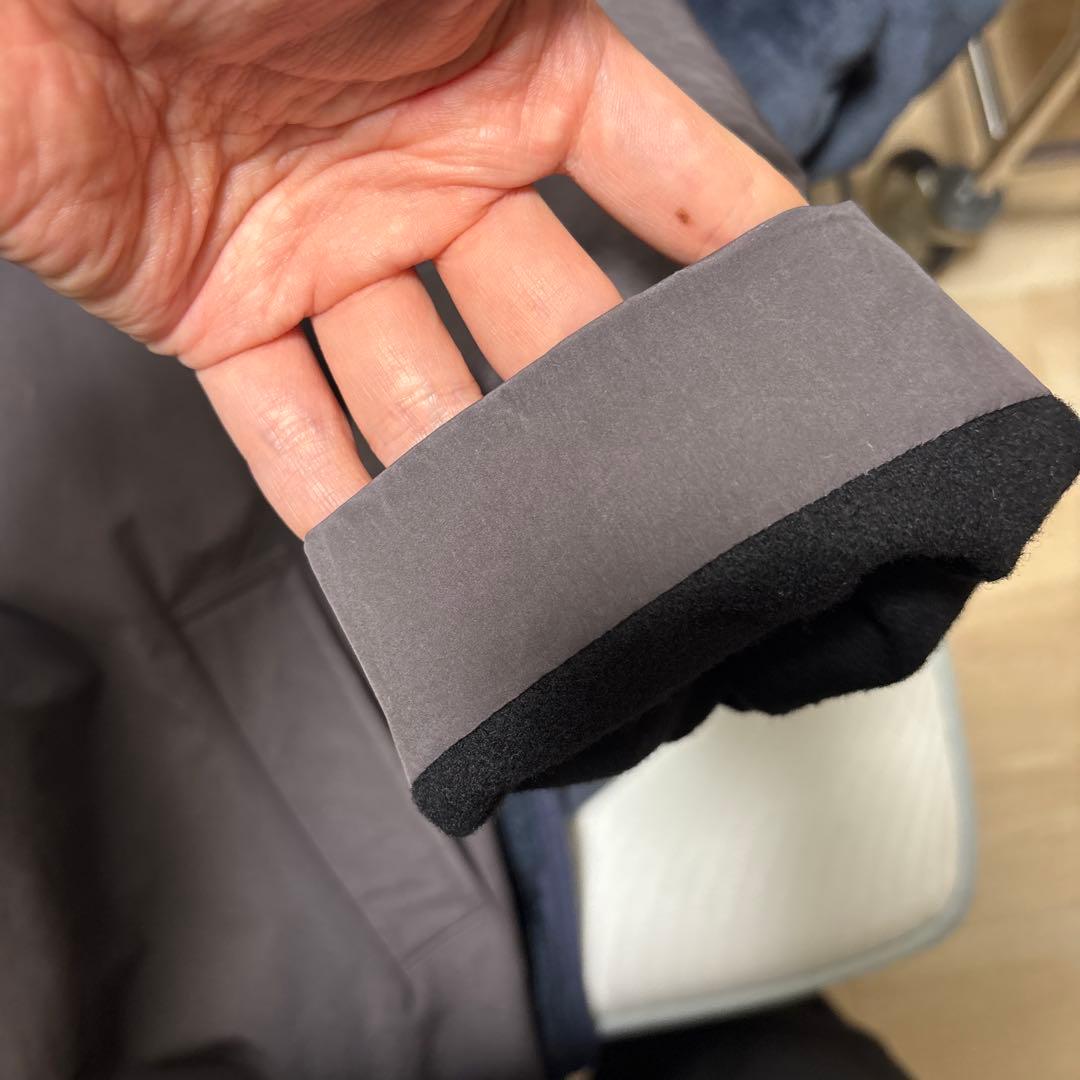 ATON ASAKO NYLON ステンカラーコート ダークグレー