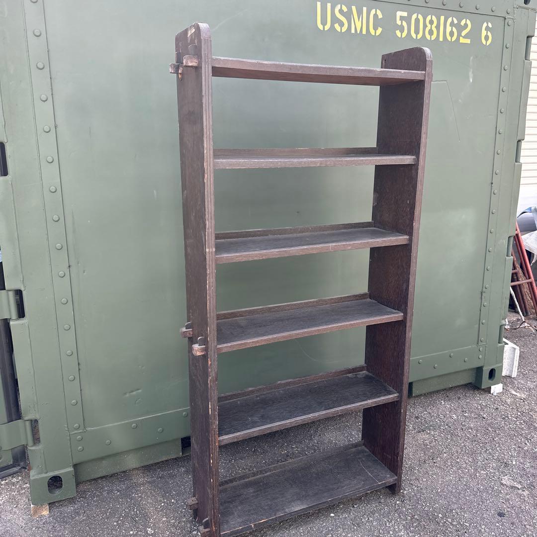 ほとんど送料‼️ヴィンテージ　杭どめ　書棚　棚ディスプレイに！シューズラックに！