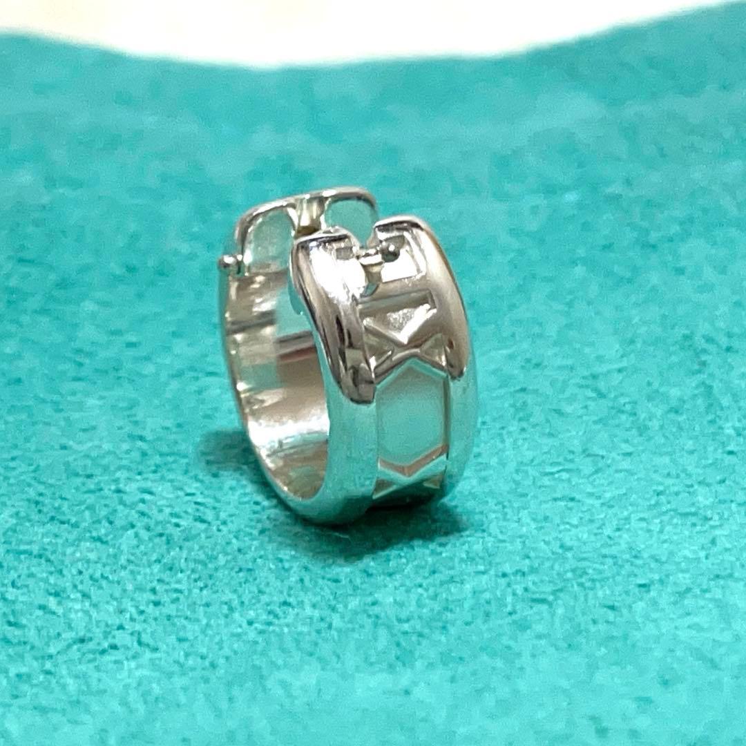 【極美品】ティファニー　アトラスフープピアス片耳　メンズ/レディース　925