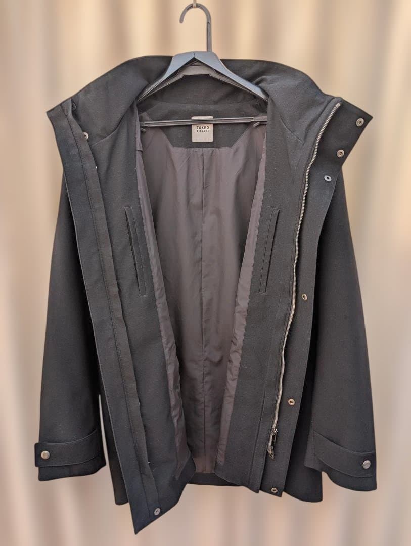 【美品】TAKEO KIKUCHタケオキクチフード付ダウンライナーコート3way