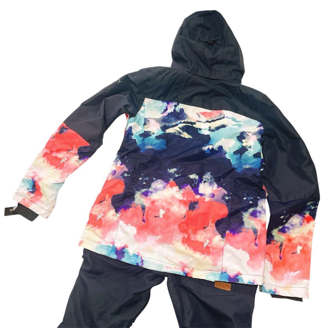 美品✴︎ROXY スノーボードウェア 上下セット マルチカラー M レディース