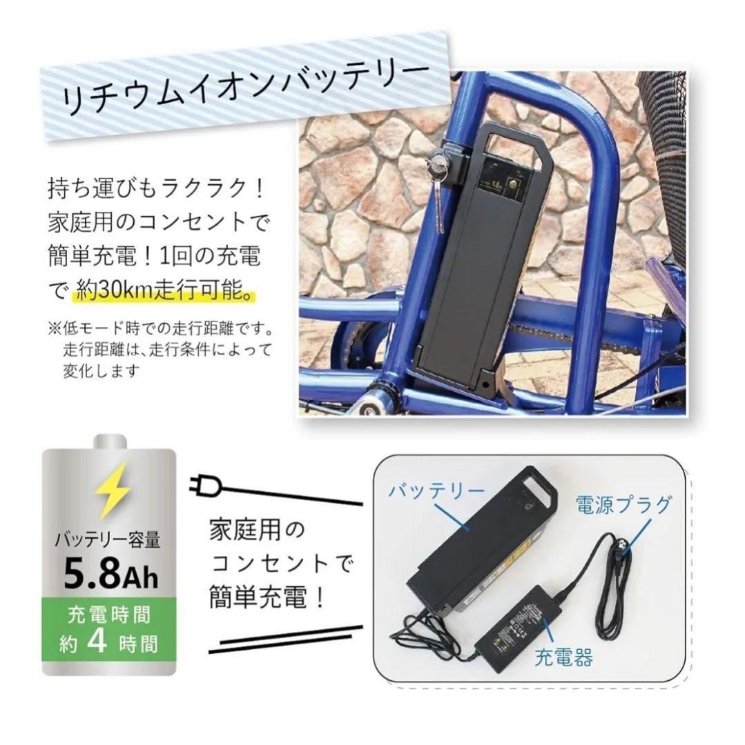 週末値下 【美品】E-PARTON 電動アシスト三輪自転車 BEPN20-SB