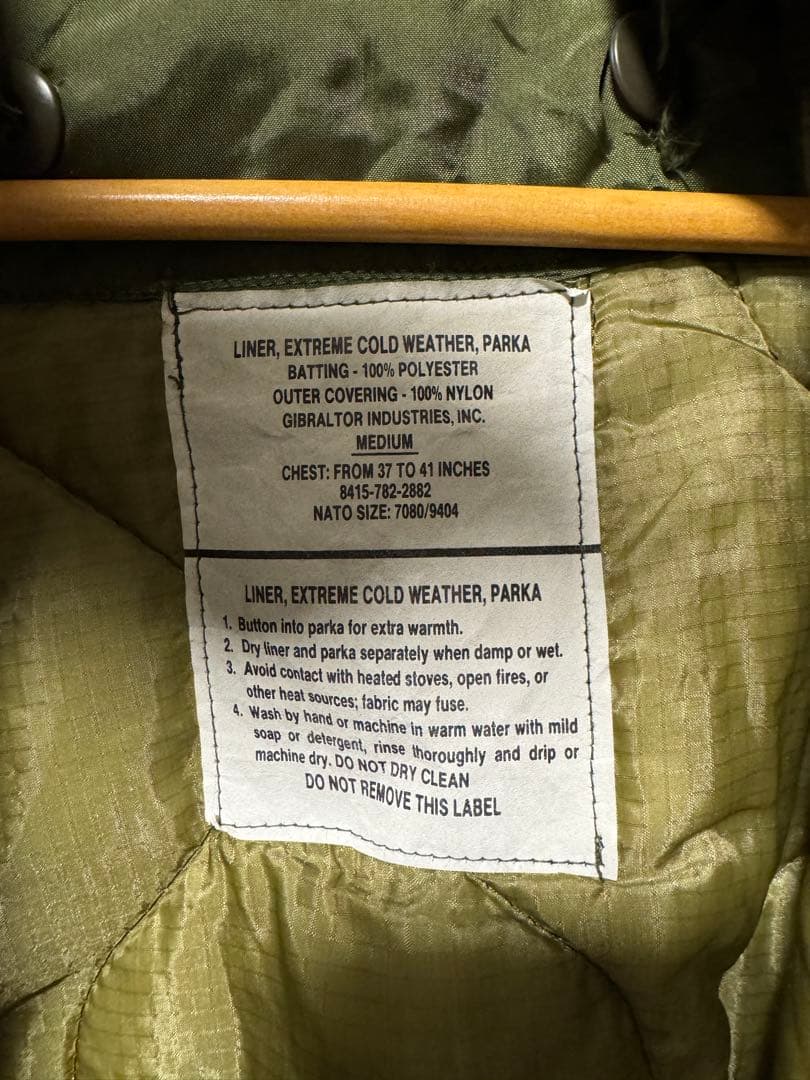 M65 フィッシュテール　フード針金入り