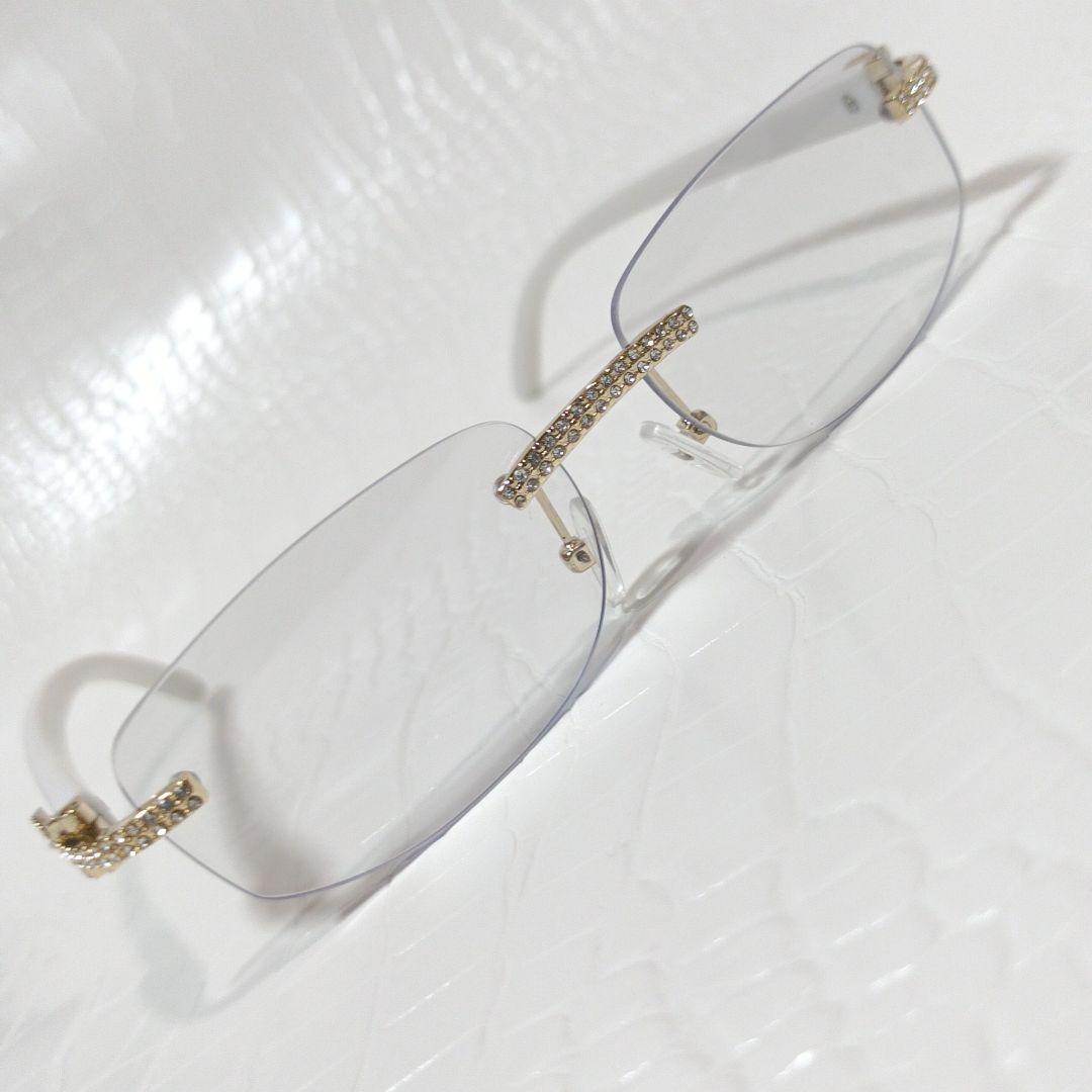 リムレス■サングラス■Y2K■調光レンズ■クリア↔グレー■未使用品■⑳