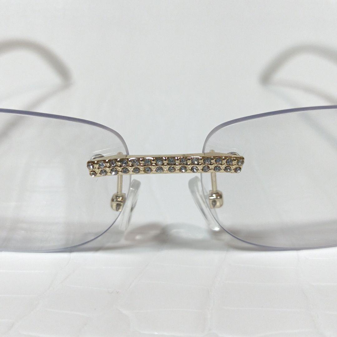 リムレス■サングラス■Y2K■調光レンズ■クリア↔グレー■未使用品■⑳