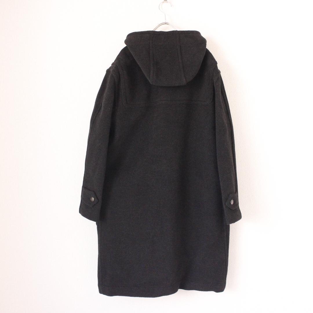 GLENMORE ヘリンボーン ダッフルコート Mサイズ ブラック ウール