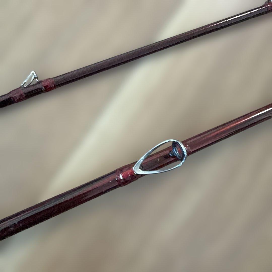 硬調紅月　ヘラ竿をヘチ竿に改造した竿となります　2.6m