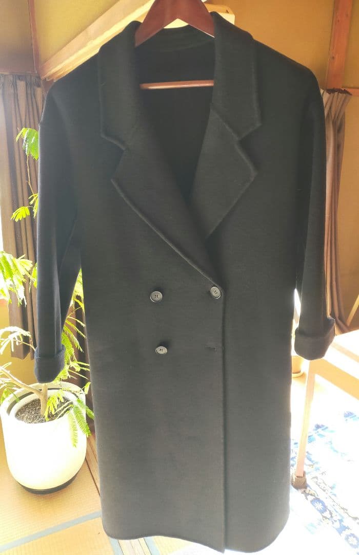 efu　WOOL OVER COAT　コート　黒