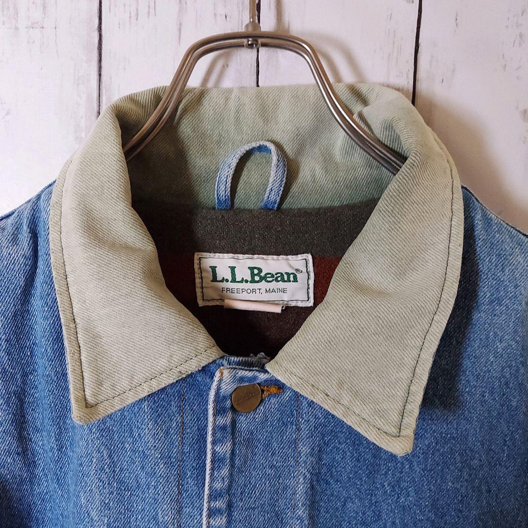 【L.L.Bean】80s エルエルビーン USA製 デニムジャケット XL相当